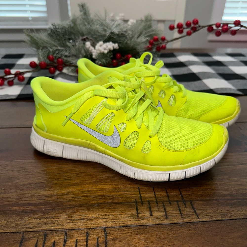 Nike Free 5.0 Neon Yellow Running Shoes